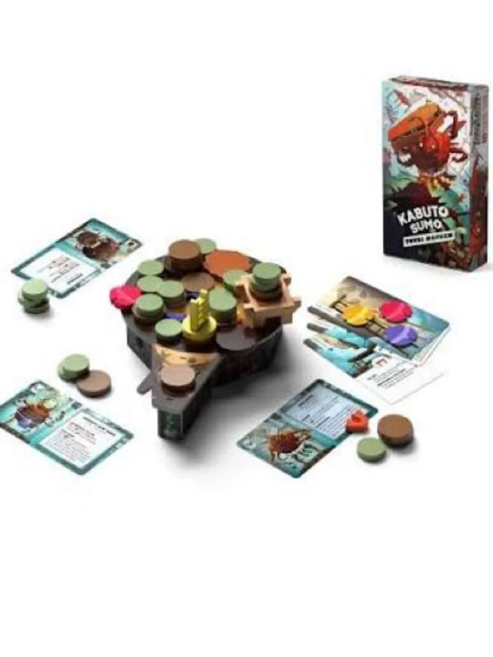 Kabuto Sumo Board Game + Total Mayhem Expansion